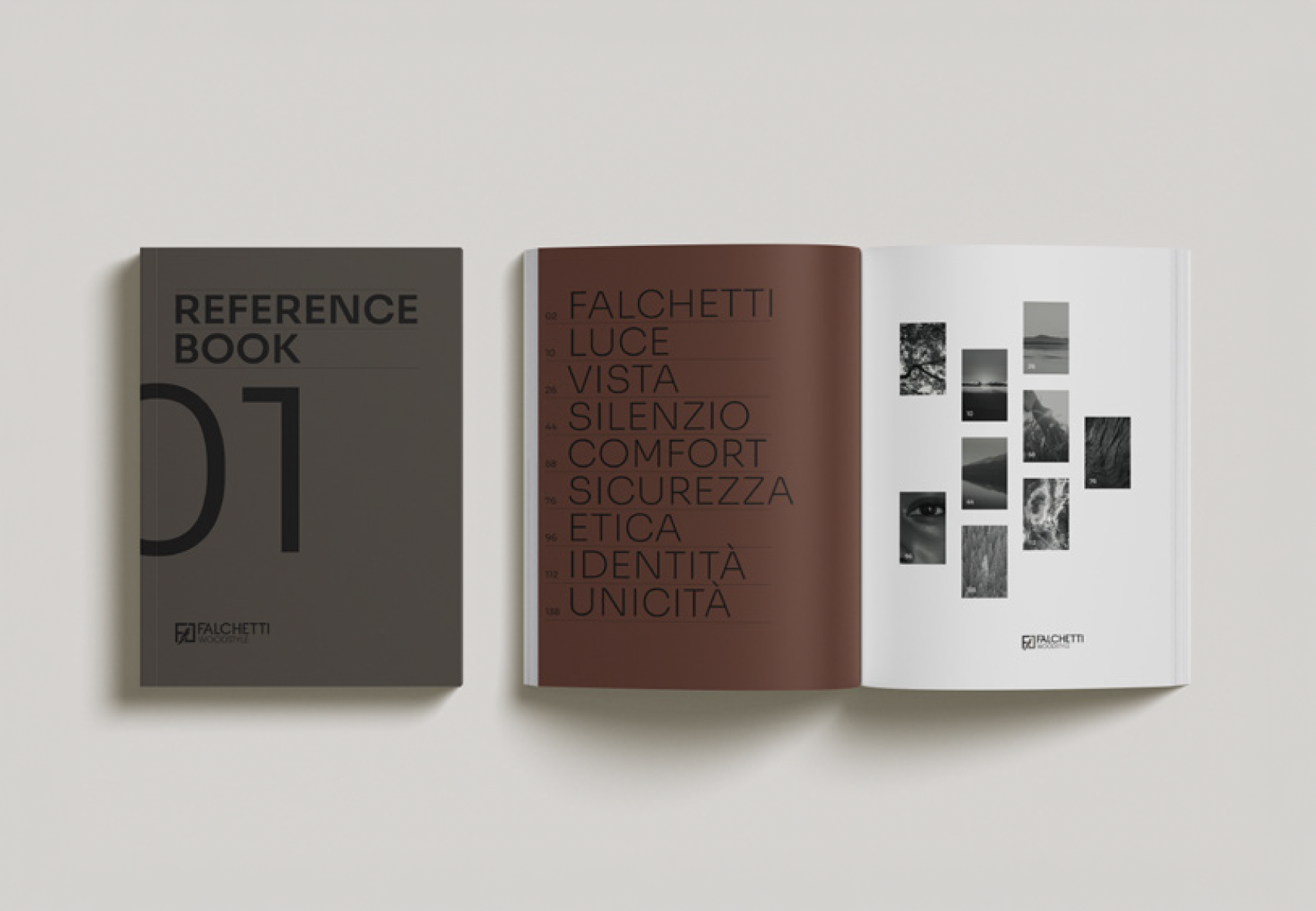 Reference Book Falchetti WoodStyle con progetti, dettagli e serramenti su misura